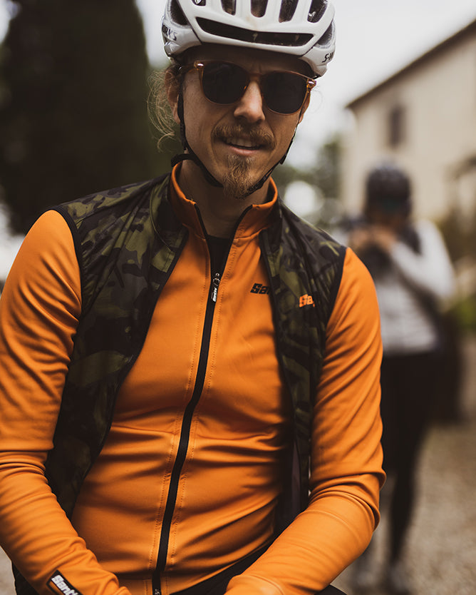 Santini Nebula Gravel Wind Vest Erkek Rüzgarlık Yelek 0M54275NEBULGRAV - Görsel 8