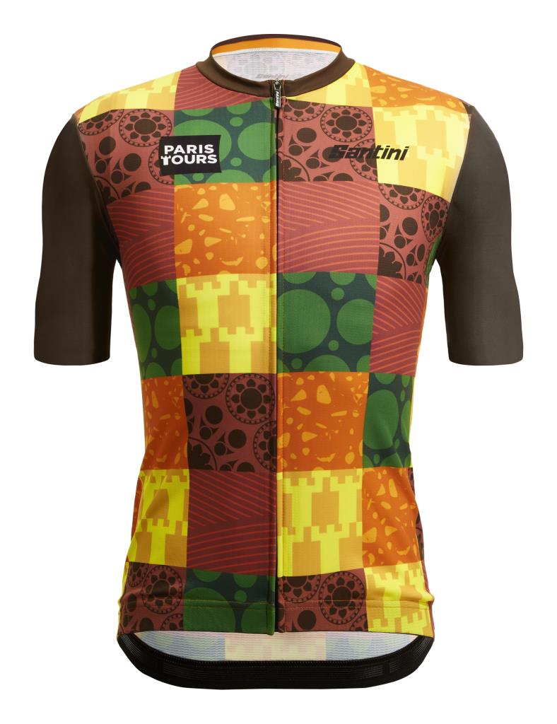 Maillot de Cyclisme Santini Paris Tour Officiel Grande Taille RE94075C22PTVIGN