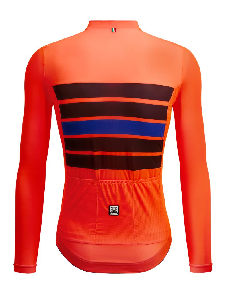 Santini SLEEK BENGAL Plus Size Men's Long Sleeve Summer Cycling Jersey 3S215075ESLKBENG