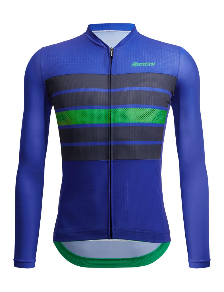 Maillot de cyclisme d'été à manches longues Santini SLEEK BENGAL grande taille pour homme 3S215075ESLKBENG