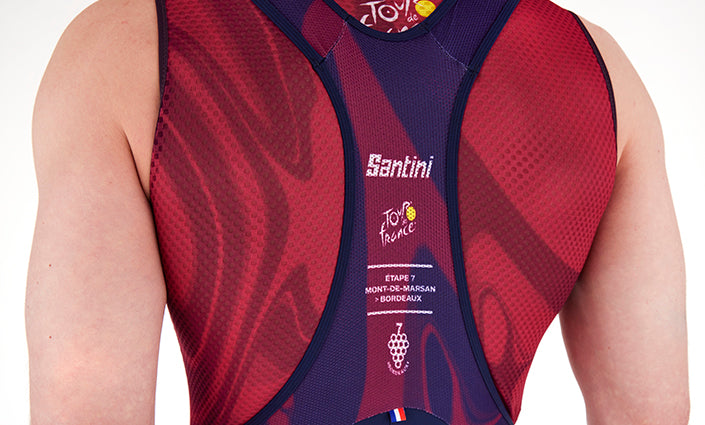 Santini Tour De France Bordeaux Özel Seri Erkek Askılı Bisiklet Taytı RE1075FBBDX3TDF - Görsel 8
