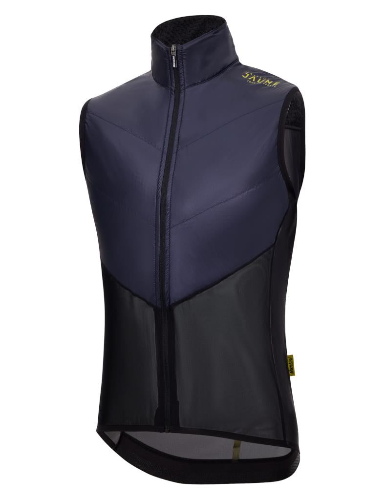 Santini Tour De France Maillot Jaune Özel Seri Erkek Rüzgarlık Yelek MJ54575REDUX