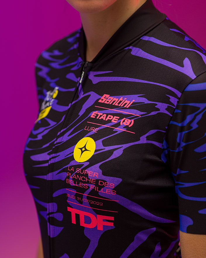 Santini Tour De France PLANCHE DES BELLES FILLES Maillot de cyclisme femme RE940L75FILLETDFF