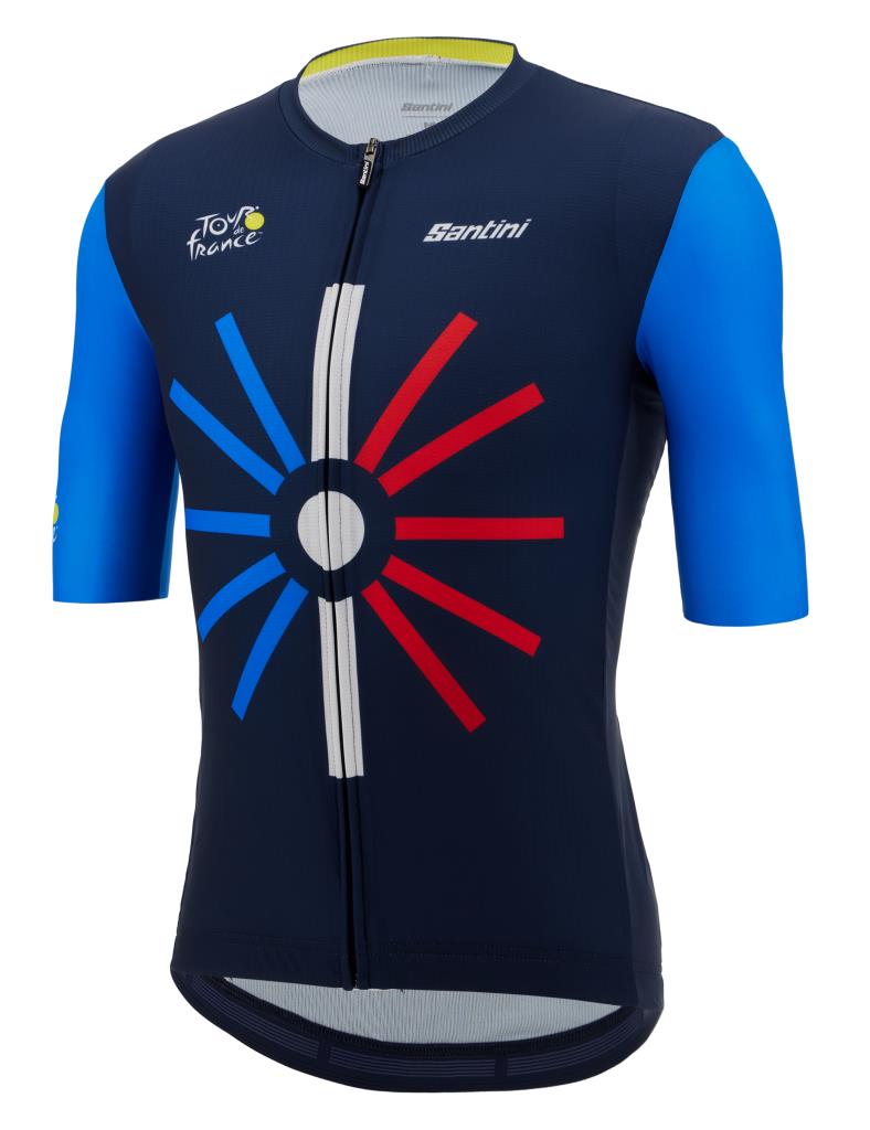 Maillot de cyclisme Santini Tour De France Trionfo pour homme RE94075CTRION3TDF