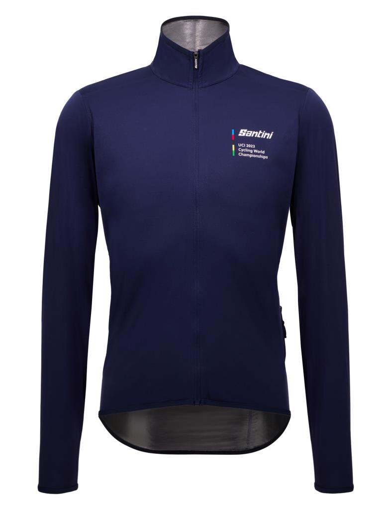 Santini UCI Cycling World Championships City Grid Glasgow Road World Cup Rain Jacket Erkek Yağmurluk Ceket RE52275CITY3WCG