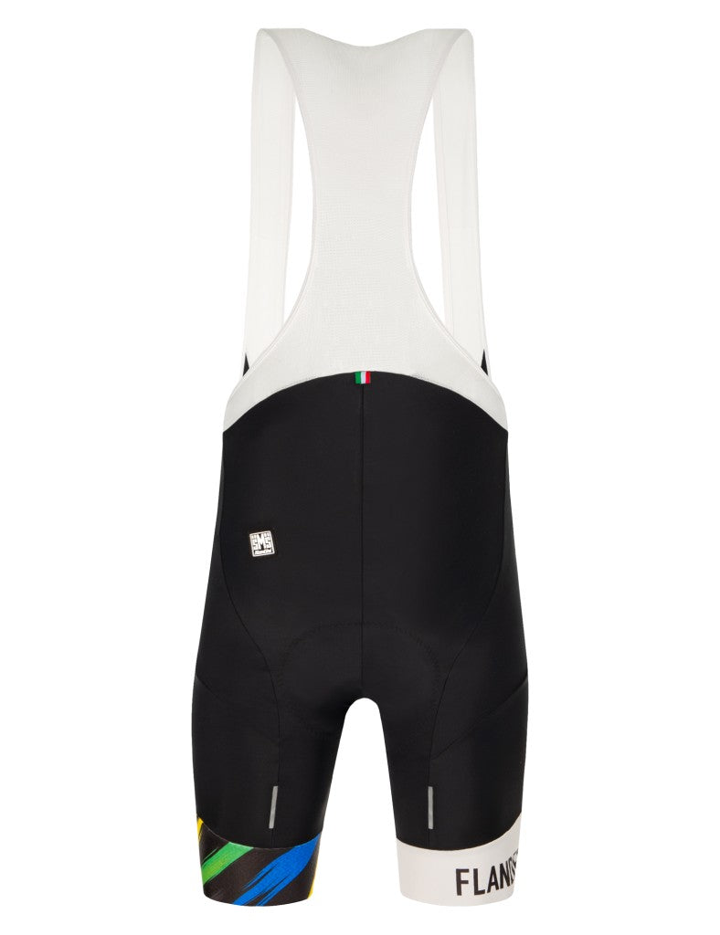 Santini UCI FLANDERS 2021 Özel Seri Erkek Askılı Bisiklet Taytı EC1075GITSPLA - Görsel 3