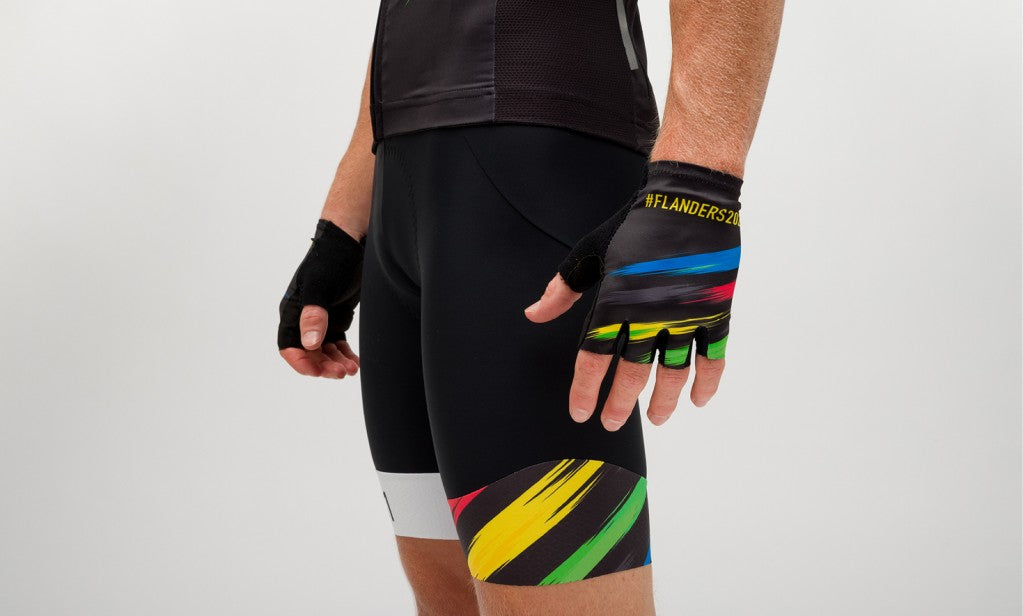 Santini UCI FLANDERS 2021 Özel Seri Erkek Askılı Bisiklet Taytı EC1075GITSPLA - Görsel 6