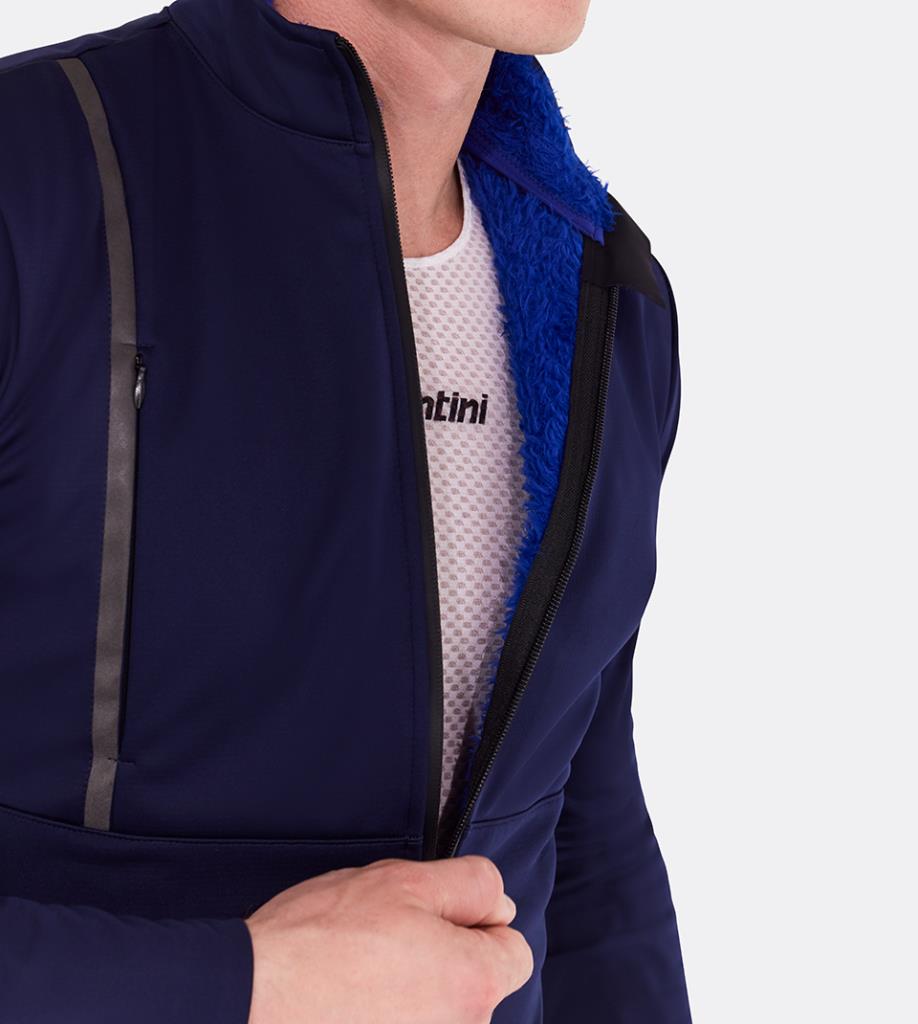 Santini VEGA+ Polartec Çok Büyük Beden Erkek Bisiklet Ceketi 5W50775VEGA