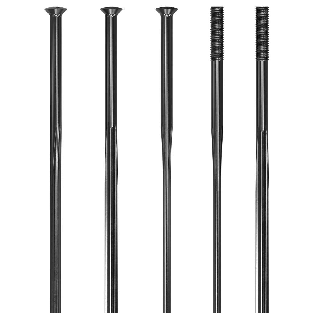 Sapim CX Ray SP Jant Teli Straight Pull Düz Başlı 276mm Siyah - Görsel 2