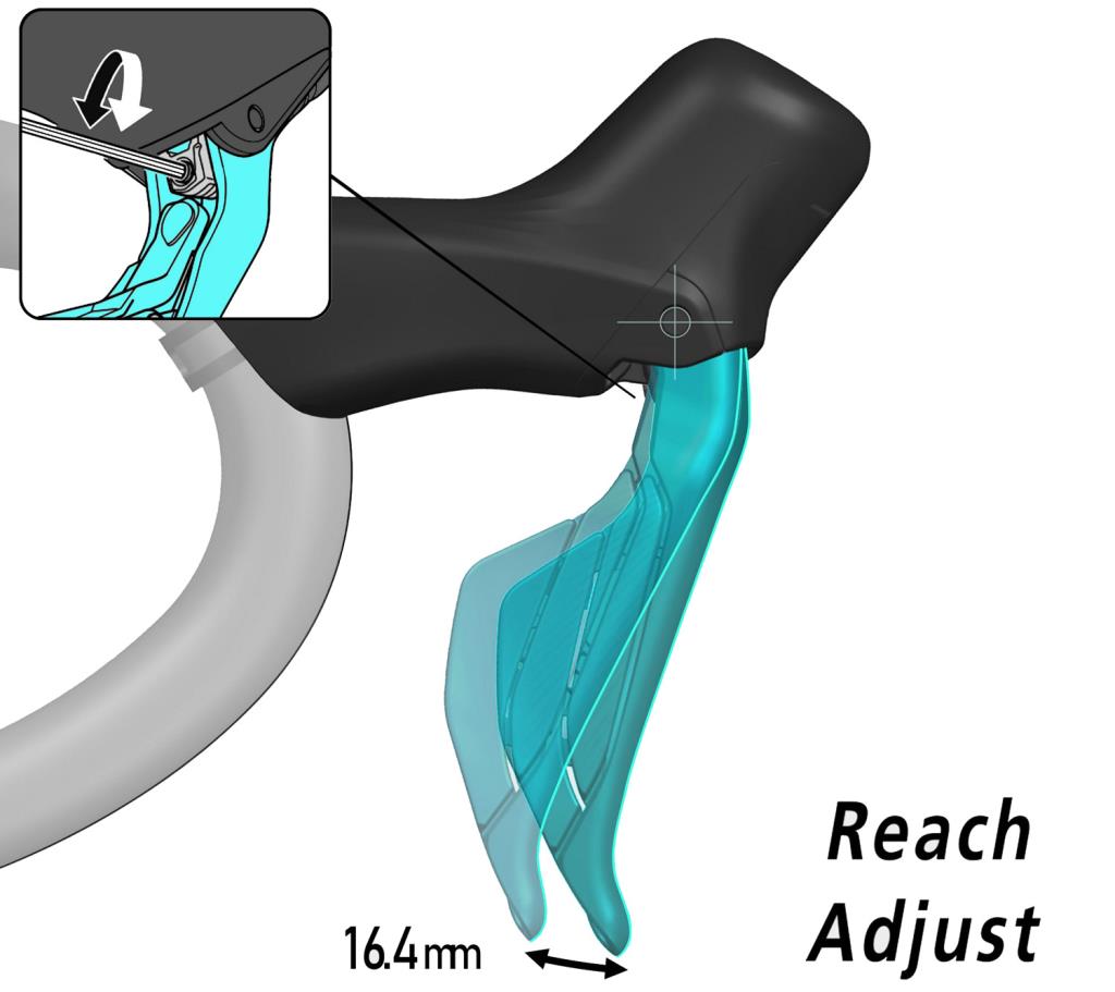 Shimano 105 ST-R7170/BR-R7170 Hidrolik Fren Di2 Sol Vites Fren Kol Seti 2x12s FW - Görsel 10