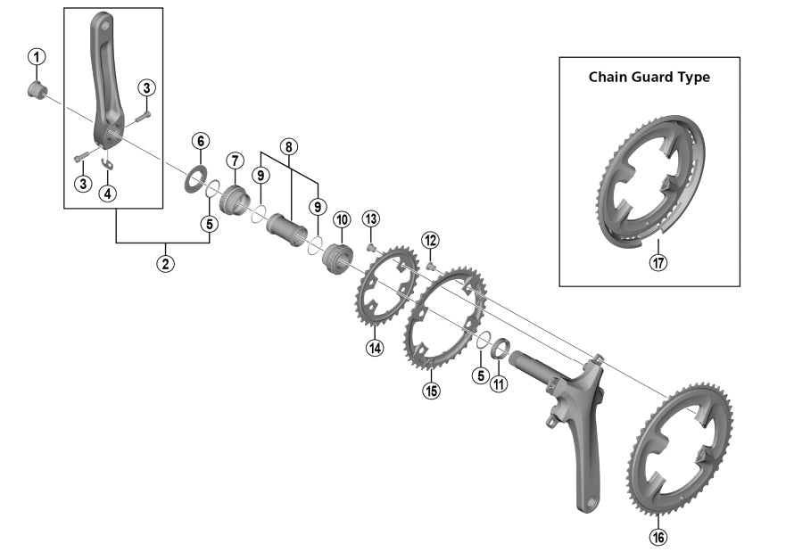 Shimano Deore FC-M617 Aynakol Civatası Y1GS00030 - Görsel 6