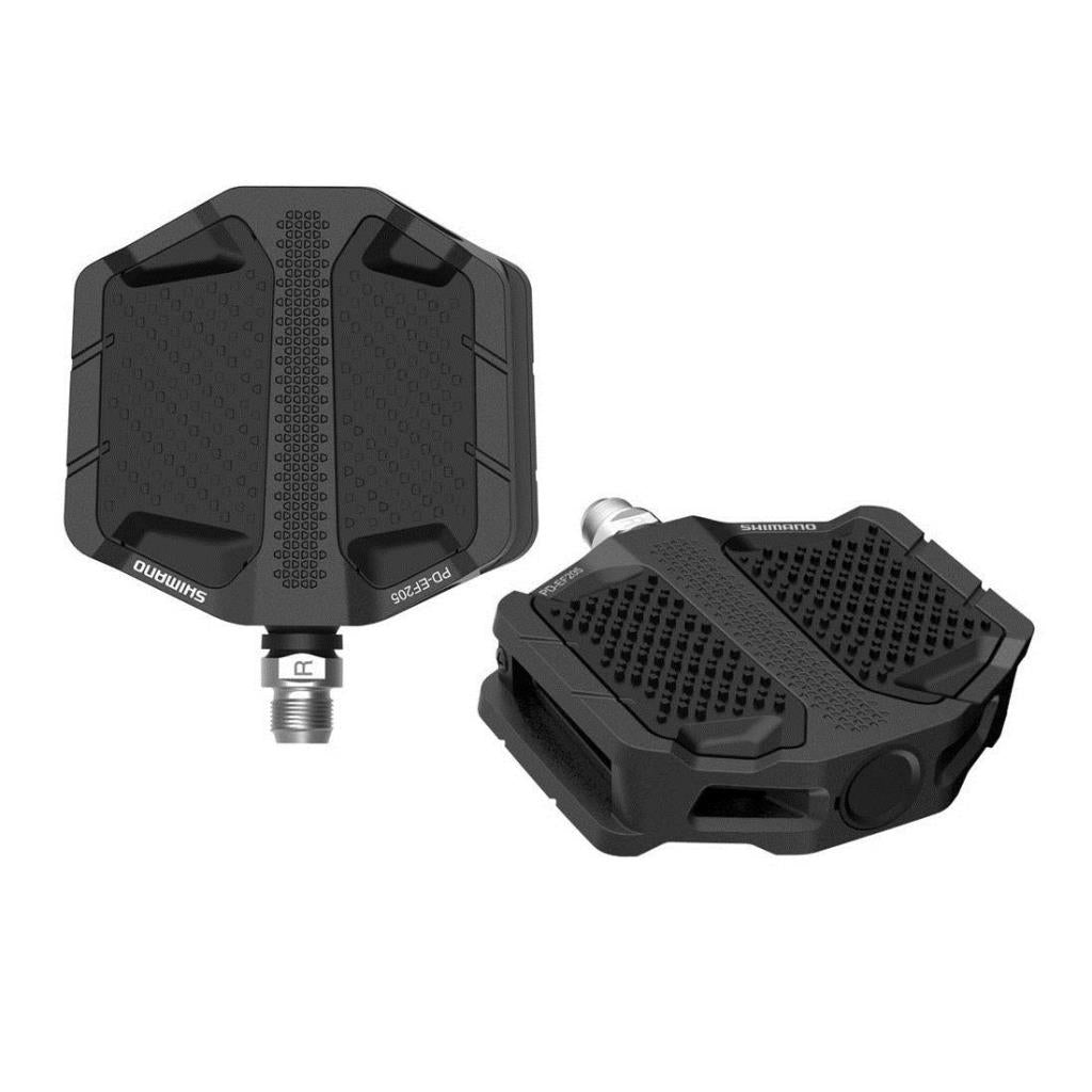 Shimano PD-EF205 Aluminum Flat Platform Bicycle Pedal Black