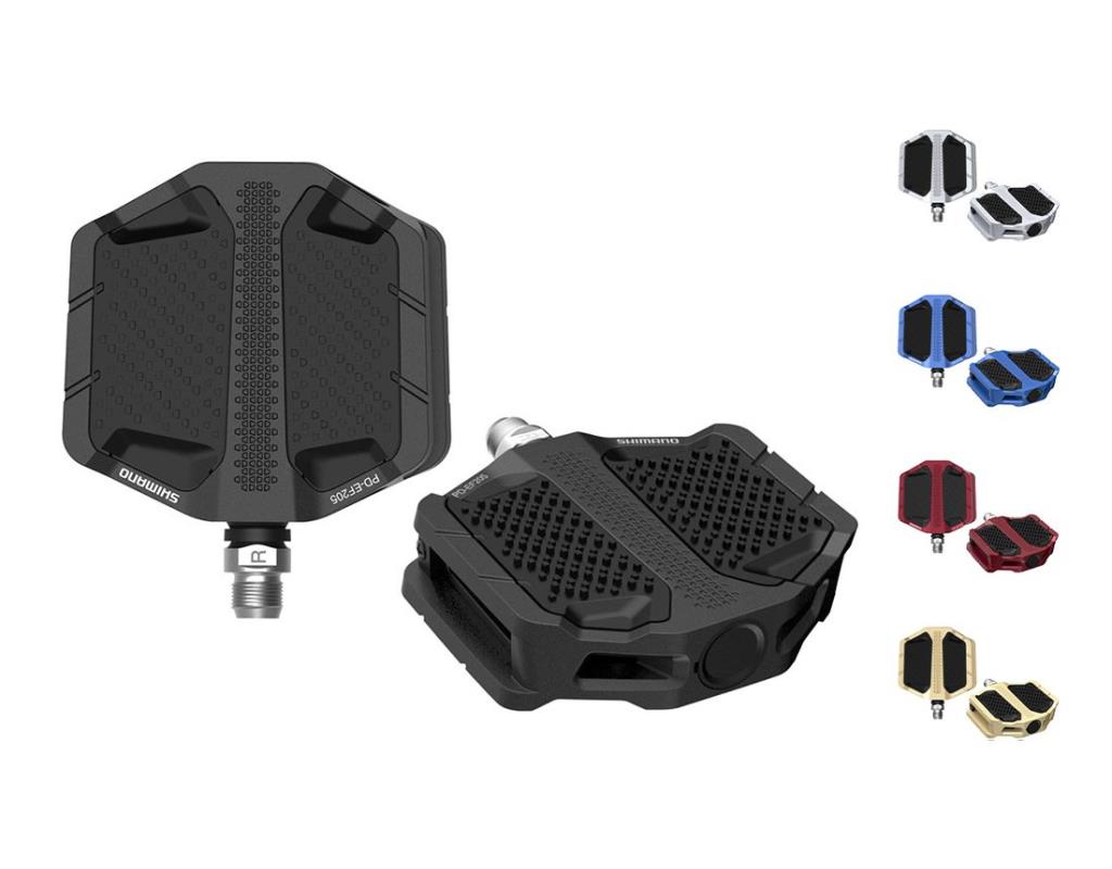 Shimano PD-EF205 Aluminum Flat Platform Bicycle Pedal Black