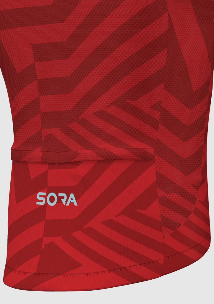Gilet de cyclisme ultraléger Sora Buz-Kırmızı