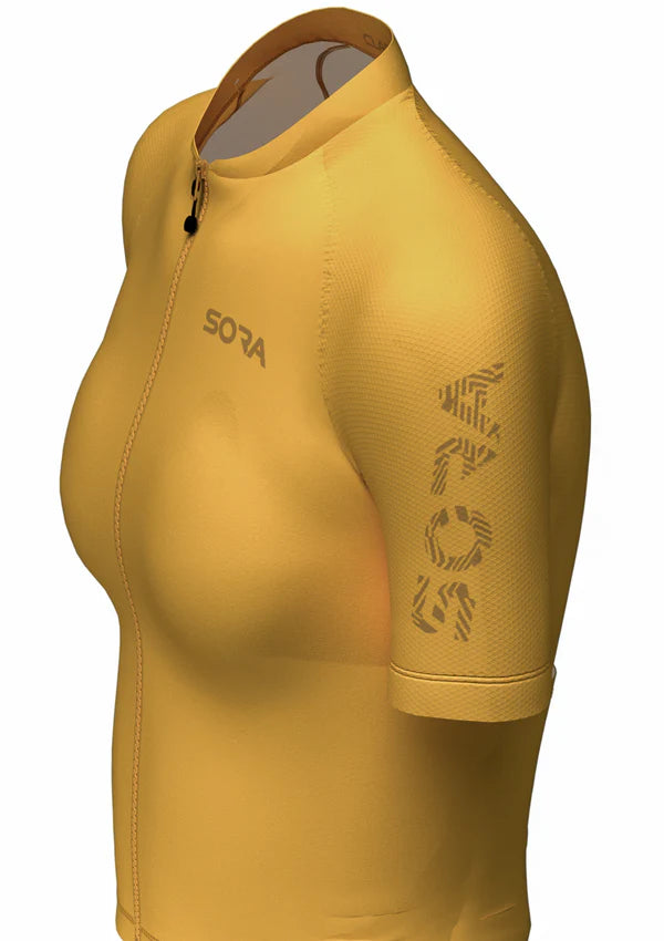 Sora Yellow Women's Classic Cycling Jersey