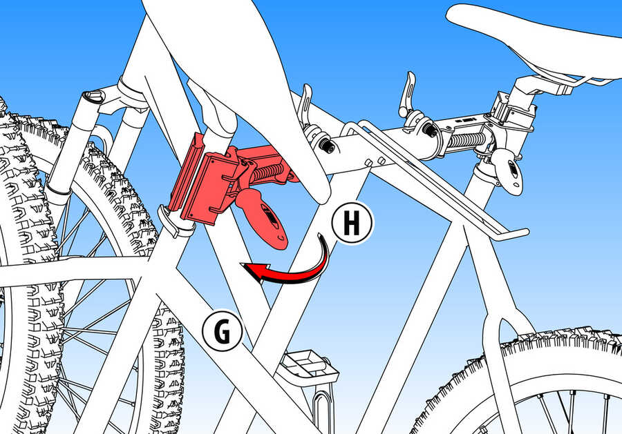 Unior Support de Réparation Vélo Double Professionnel 1693C 622581