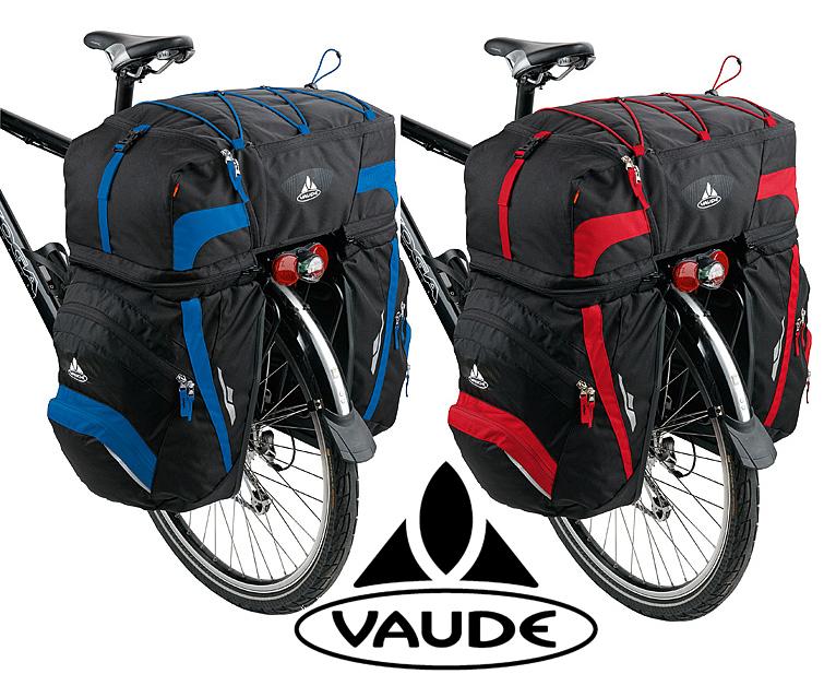 VAUDE KARAKORUM BİSİKLET TUR HEYBESİ 68 LT SİYAH-KIRMIZI