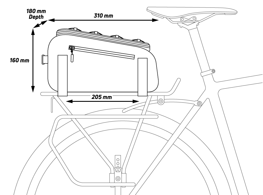 Sacoche de porte-bagages arrière Zefal Z Traveler 40