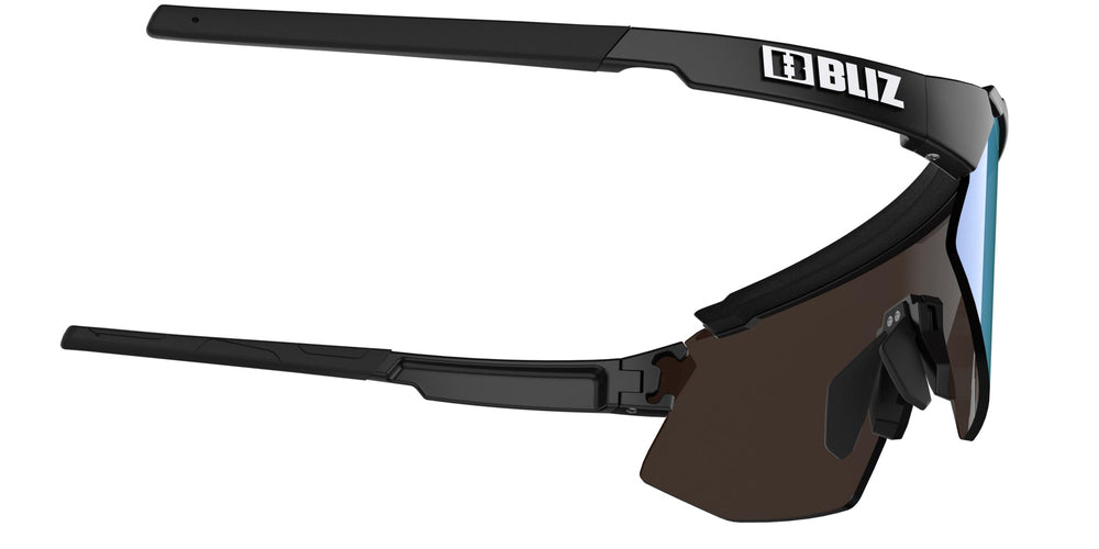 BLIZ Breeze Lunettes de Soleil Monture Noir Mat Verres Multicolores Bleus ZB70020441