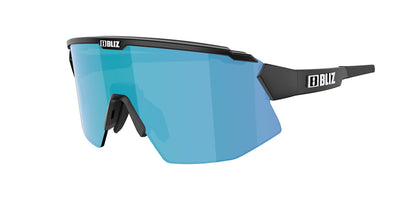 BLIZ Breeze Lunettes de Soleil Monture Noir Mat Verres Multicolores Bleus ZB70020441