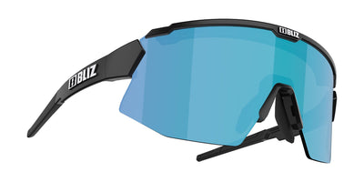 BLIZ Breeze Lunettes de Soleil Monture Noir Mat Verres Multicolores Bleus ZB70020441