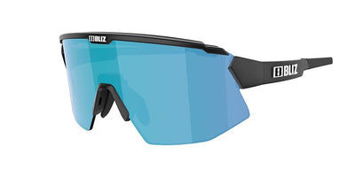 BLIZ Breeze Lunettes de soleil Matt Black Frame Brown With Blue Multi Lens ZB70020741