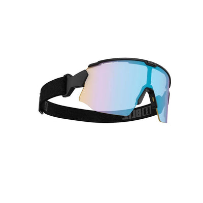 Lunettes de soleil BLIZ Breeze Nano Optics Nordic Light Monture noir mat Corail avec verres bleus multiples ZB70020241