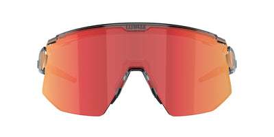 BLIZ Breeze Lunettes de soleil Monture transparent gris foncé Verres marron avec multi-couches rouges ZB70020641