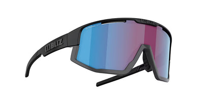 Lunettes de soleil BLIZ Fusion Nano Optics Nordic Light Monture noir mat Begonia Verre multicouche bleu ZB70050633
