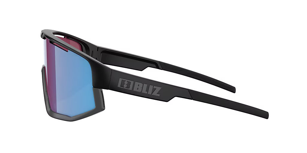 BLIZ Fusion Güneş Gözlüğü Nano Optics Nordic Light Matt Black Frame Begonia With Blue Multi Lens ZB70050633