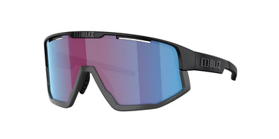 Lunettes de soleil BLIZ Fusion Nano Optics Nordic Light Monture noir mat Begonia Verre multicouche bleu ZB70050633
