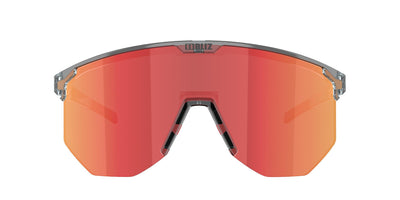 Lunettes de soleil BLIZ Hero Monture gris foncé transparent Verre marron avec multicouche rouge ZB70100642