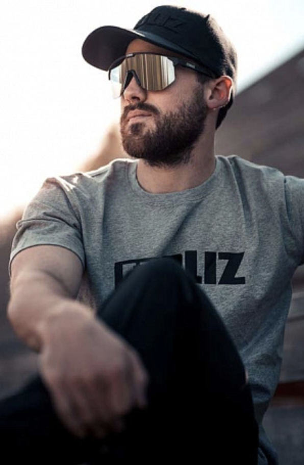 Lunettes de soleil BLIZ Hero Monture gris foncé transparent Verre marron avec multicouche rouge ZB70100642