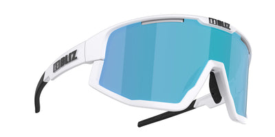 BLIZ Vision Adaptateur Optique Compatible Lunettes de Soleil Monture Blanc Mat Verres Fumés avec Multicouche Bleue ZB70010437