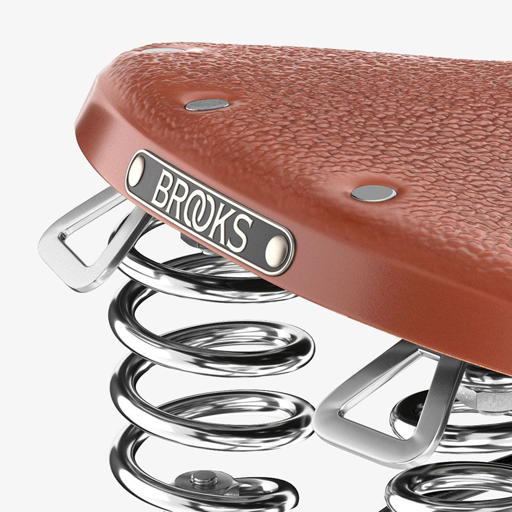 Brooks B67 Classic Deri Bisiklet Selesi 205mm Bal Rengi - Görsel 7
