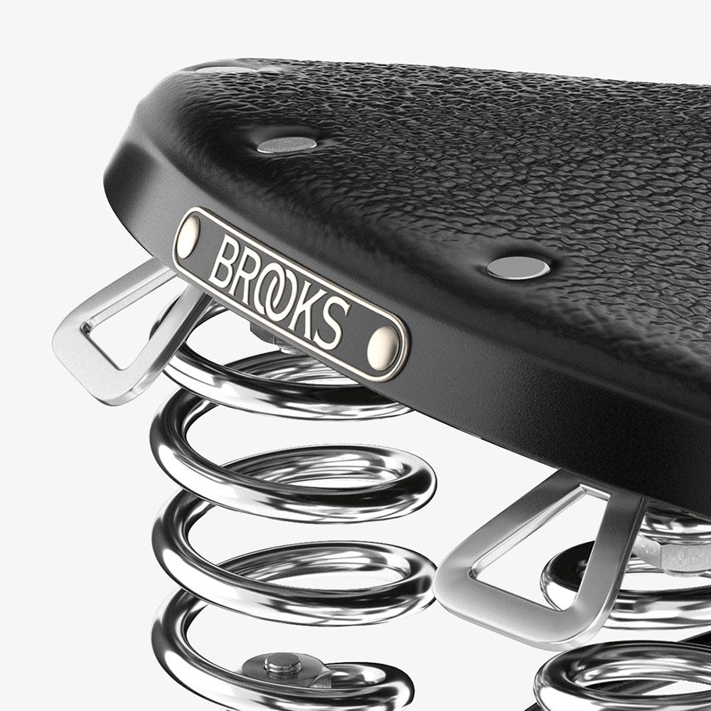 Selle de vélo classique Brooks B67 en cuir, 205 mm, noire