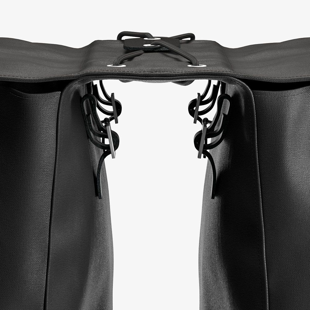 Brooks Brick Lane Sacoche Double Arrière Vélo 15L Noir
