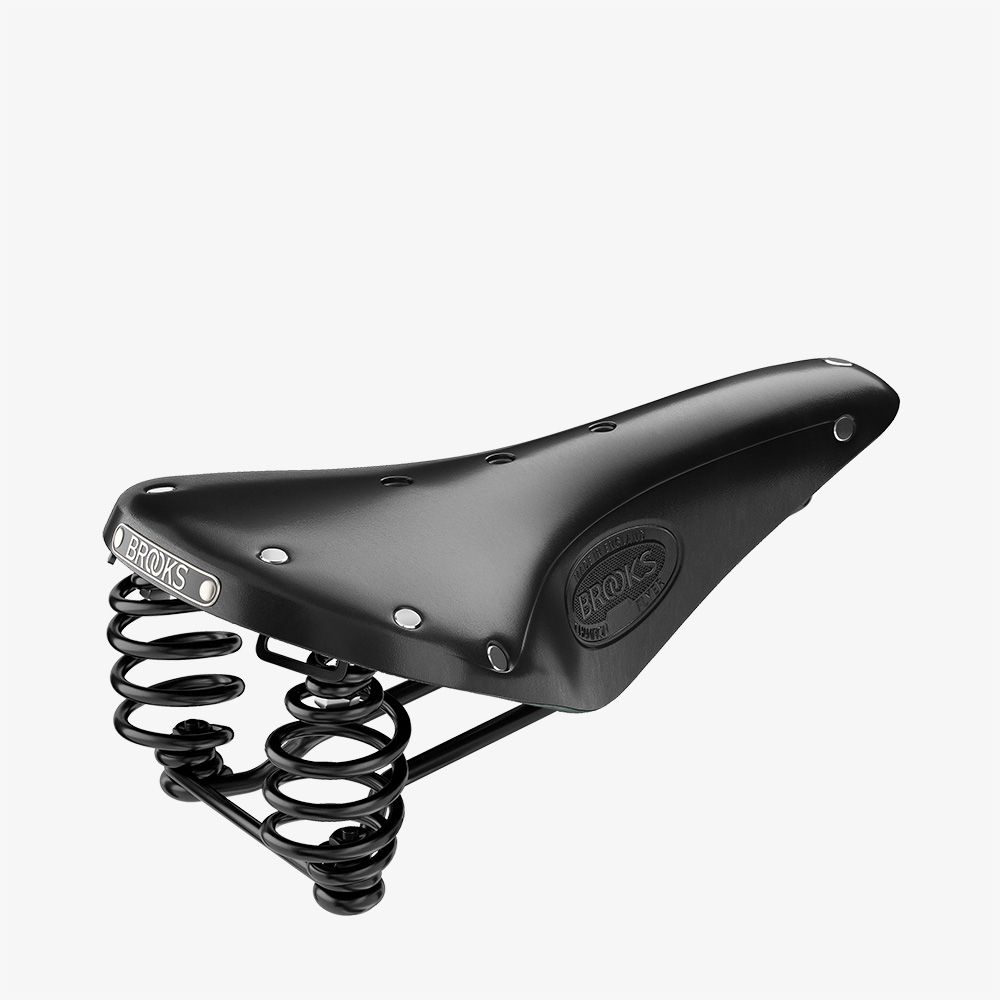 Brooks Flyer Yaylı Deri Bisiklet Selesi 175mm Siyah B396H