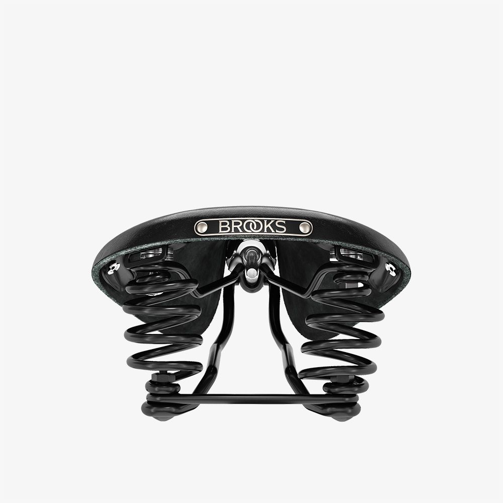 Brooks Flyer Yaylı Deri Bisiklet Selesi 175mm Siyah B396H - Görsel 6