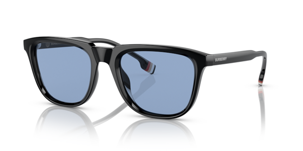 Burberry George 0BE4381U Güneş Gözlüğü 300172 Black Light Blue 54 Ekartman