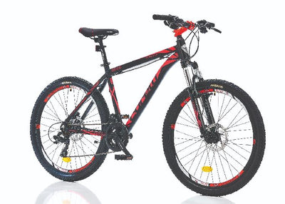 Corelli Felix 1.2 Vélo VTT en Aluminium, Freins à Disque Hydrauliques, 21 Vitesses, Modèle 2023, 24 Pouces