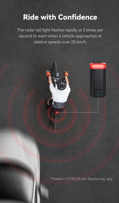 Cycplus L7 Bisiklet Radarı Işıklı RDR-100 - Görsel 25