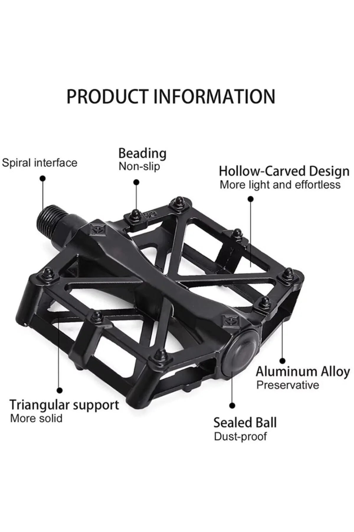 Forte Gt Alüminyum Bisiklet Pedalı Farklı Renklerde XBYC-1815 - Görsel 3