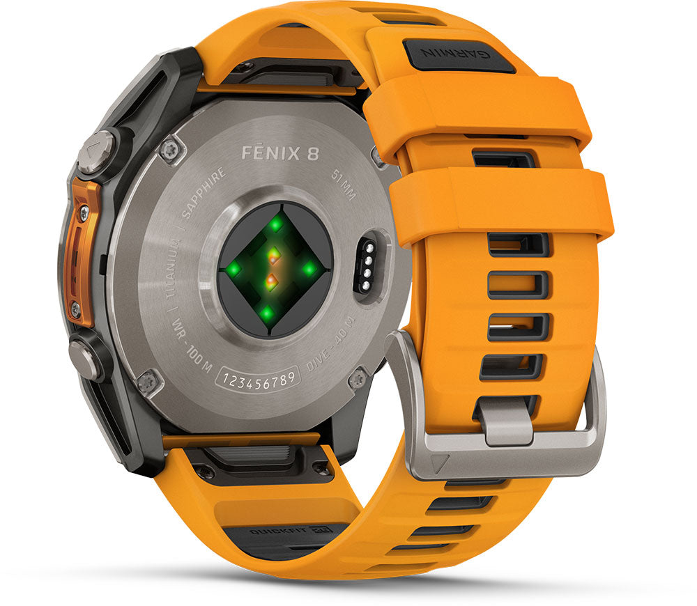 Garmin Fenix 8 Premium Multisport GPS Kol Saati Sapphire Amoled 51mm Turuncu 010-02905-11