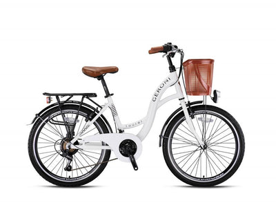 Vélo de ville Geroni Tourer 28 pouces Freins V-brake 21 vitesses Modèle 2023 Aluminium