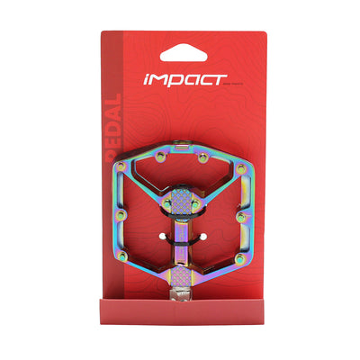 Impact O-SLICK Alüminyum Bisiklet Pedalı Tek Rulmanlı Rainbow PDL-228 - Görsel 2
