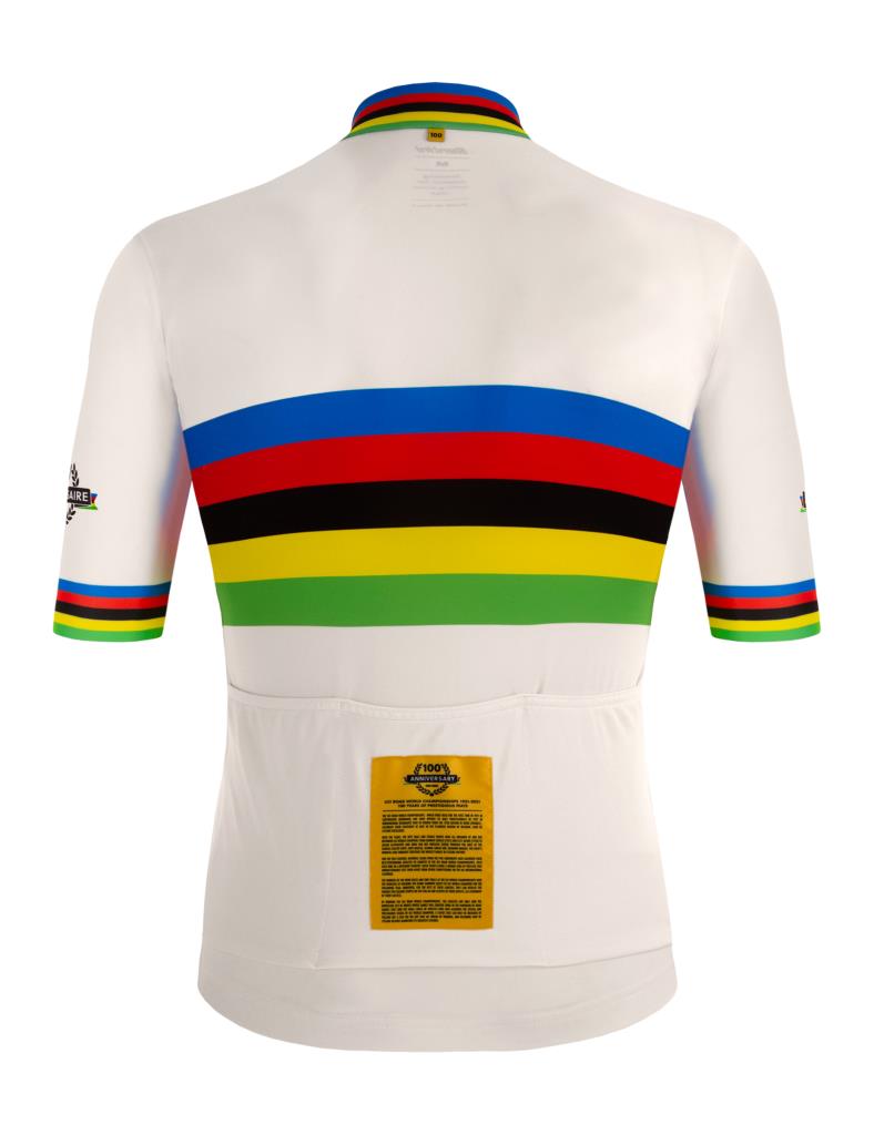 Koleksiyonluk Santini Limited Edition UCI Road World Championships Centenary Gold Bisiklet Forması - Görsel 3