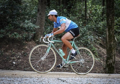 Koleksiyonluk Santini Retro Bianchi Bisiklet Forması PE942PLBIANC - Görsel 4