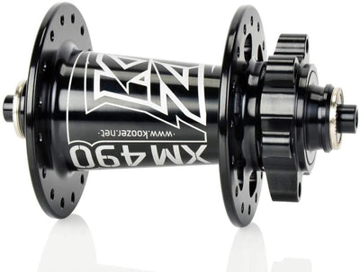Koozer Xm490 Jeu de Moyeux Avant et Arrière Roulement Scellé 32 Trous Qr Verrouillable Compatible Disque 6 Vis
