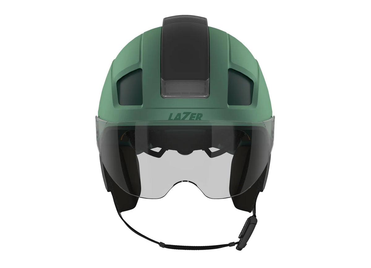 Велосипедный шлем Lazer HMT Nova Kineticore с визором CE-CPSC-NTA M+LED+WKT Matte Green Emerald Medium BLC2647893934